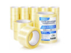 PACK 36 ROLLOS DE CINTA ADHESIVA TASPARENTE DE 125M X 48MM